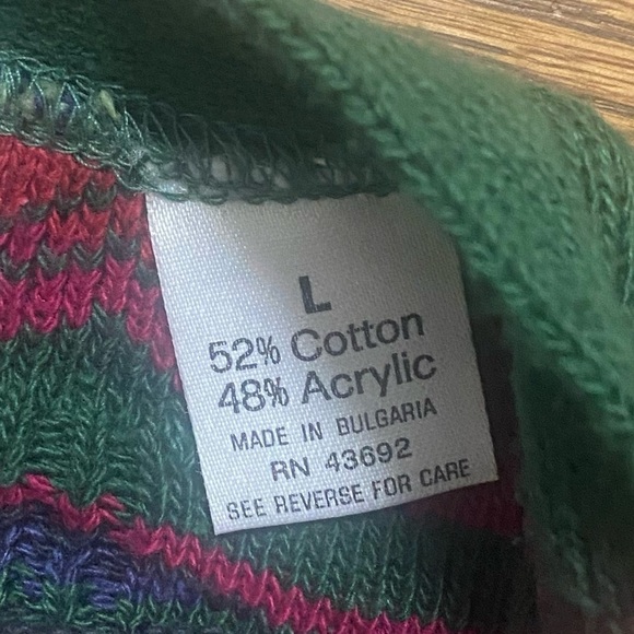 VTG North Wales Sportswear 90’s Men’s Button-Up Sweater- size Large - Picture 10 of 10